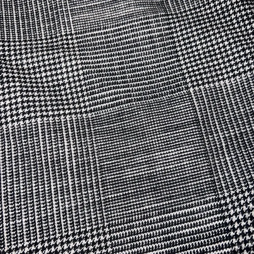 Alice + Olivia Coley Plaid Patchwork Mini Shift Dress Grey Wool Blend Size 12